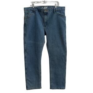 Wrangler Jeans Mens 40 x 32 Blue Premium Performance Advanced Comfort Cowboy Cut